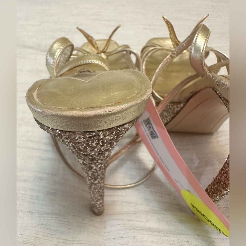 Sophia Webster Mariposa Leather & Glitter Butterfly Platforms - Picture 6 of 13